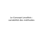 Le Concept Levallois : variabilit&eacute; des m&eacute;thodes