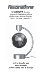 Series Magnetic levitating globe Globe magnétique