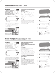 Instructions: Windshield Cover Mode d`emploi: Housse de pare