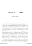 L`homme et la lagune