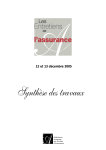 Les Entretiens de l`assurance 2005