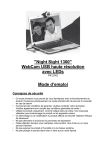 "Night Sight 1300" WebCam USB haute résolution avec