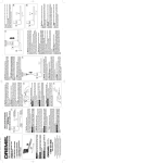 Operating/Safety Instructions Instrucciones de funcionamiento