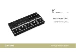 LED Foot 8 DMX contr&ocirc;leur DMX notice d`utilisation