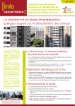 Le chantier est en phase de pr&eacute;paration :