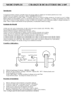 MODE EMPLOI CHARGEUR DE BATTERIE SBC-2105