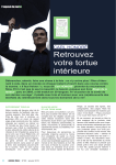 Carl HONORÉ Retrouvez votre tortue intérieure