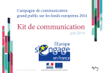 Kit de communication fonds européens - juin 2014