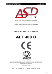 mode d`emploi alt 400 c