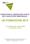 intra - Forum pour la Gestion des Villes