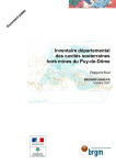 Inventaire départemental des cavités souterraines - Infoterre