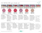 GC INITIAL MC gum shade set