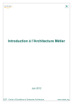 Introduction à l`Architecture Métier - CEISAR