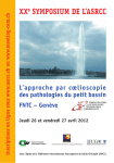 XXe SYMPOSIUM DE L`ASRCC