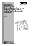 Cordless Combination Hammer Marteau Combiné sans Fil