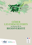 les espaces verts gérer biodiversité