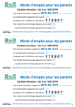 Mode d`emploi pour les parents Mode d`emploi pour les parents