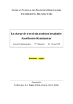 La charge de travail du praticien hospitalier Anesthésiste