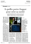 A quelles portes frapper pour cr&eacute;er sa soci&eacute;t&eacute;