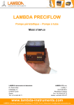 LAMBDA PRECIFLOW pompe péristaltique