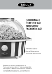 popcorn maker éclateur de maïs fabricador de palomitas de maíz