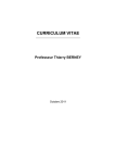 CURRICULUM VITAE - Chirurgie visc&eacute;rale et Transplantation