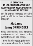 Madame Jenny SPRENGERS