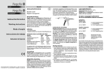 Gebrauchsinformation Working Instructions Mode d`emploi