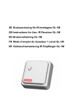 SE Bruksanvisning för IR-mottagare GL-1M GB Instructions