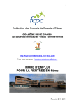 MODE D`EMPLOI POUR LA RENTREE EN 6&egrave;me - Over-blog
