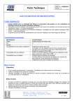 Fiche d&eacute;taill&eacute;e produit
