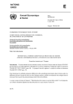 NATIONS UNIES Conseil &Eacute;conomique et Social
