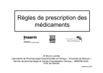 R&egrave;gles de prescription des m&eacute;dicaments, Bruno Laviolle, 2008
