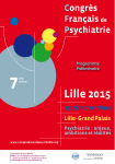 Programme - Congrès Français de Psychiatrie