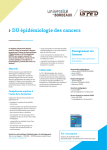 DU épidémiologie des cancers