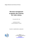 Records management et gestion des archives