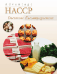 Document d`accompagnement Avantage HACCP