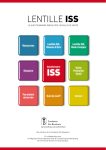 Lentille ISS - votre projet se termine