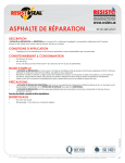 ASPHALTE DE R&Eacute;PARATION