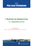 Rapport de présentation - diagnostic