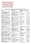 Sélection de documents du CLAP-CRI Aquitaine. Apprentissage de