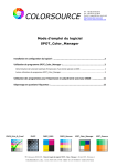 Mode d`emploi du logiciel SPOT_Color_Manager