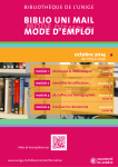 MODE D`EMPLOI BIBLIO UNI MAIL MODE D`EMPLOI