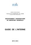 GUIDE DE L`INTERNE - Département Universitaire de Médecine