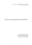 Lecture contemporaine de l`hystérie