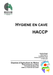 hygiene en cave haccp - Chambre d`Agriculture de la Loire