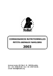 Connaissances nutritionnelles - Petits animaux familiers