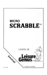 Micro Scrabble - Manuel (Français)