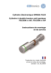 Cylindre électronique OMEGA FLEX Cylindre à double bouton anti