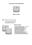 Commande centrale NERO 8010 Mode d`emploi